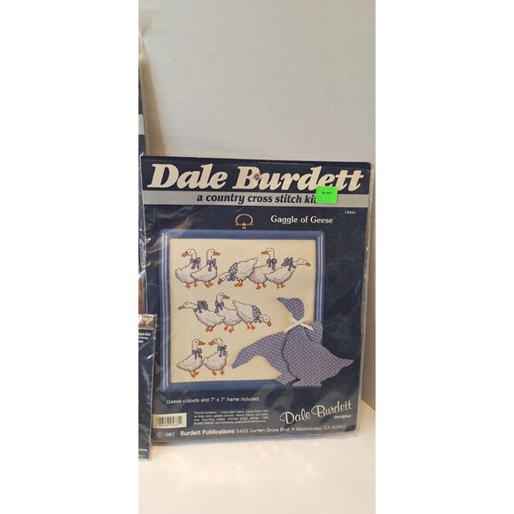 Lot of 5 DALE BURDETT Cross Stitch Vintage Frame Sealed Variety 1980's Original - Picture 6 of 9